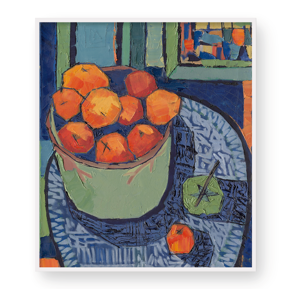 Oranges in Bowl