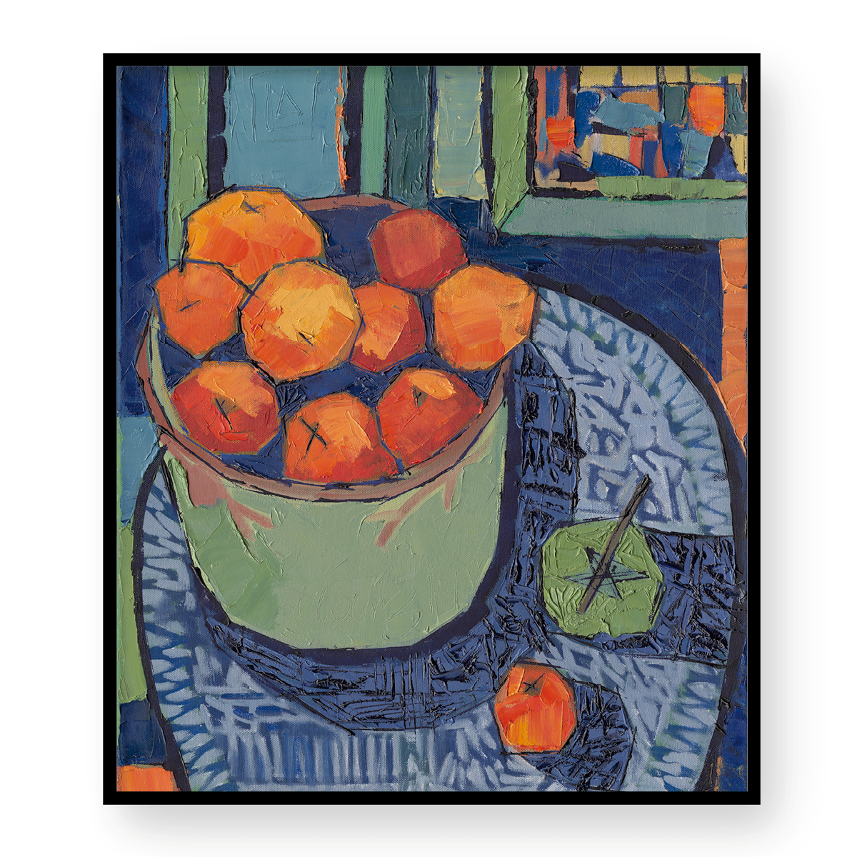 Oranges in Bowl