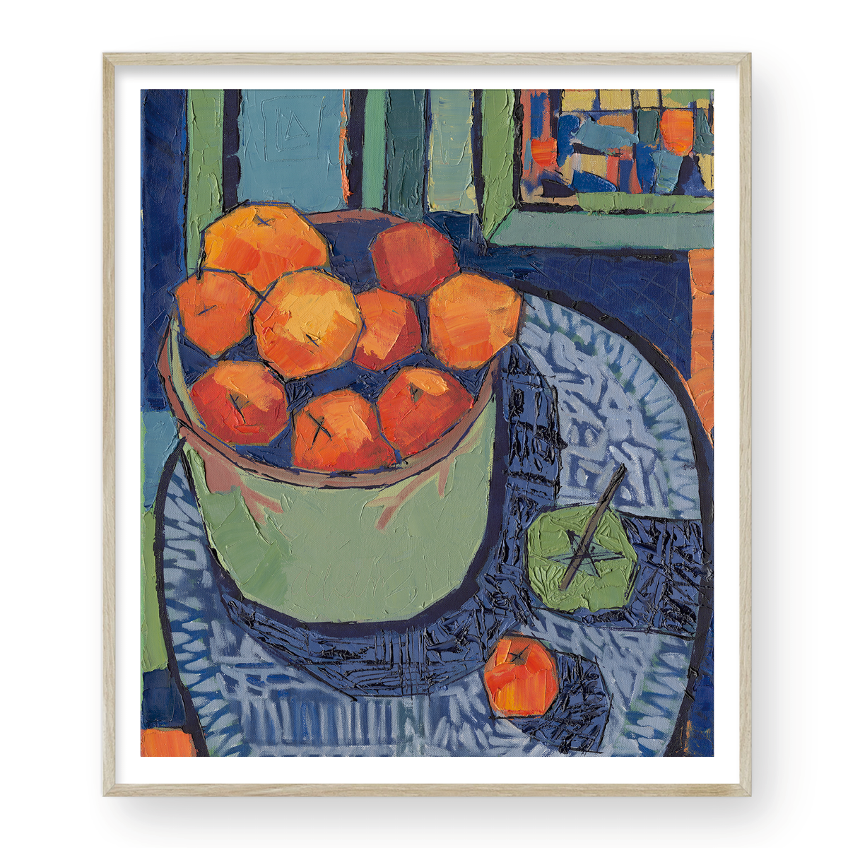 Oranges in Bowl
